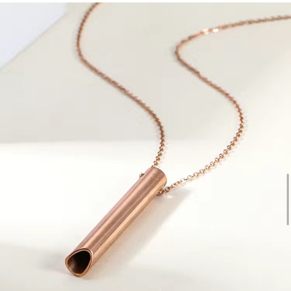 Anxiety Breathing Meditation Mindfulness Necklace - Picture 2 of 9